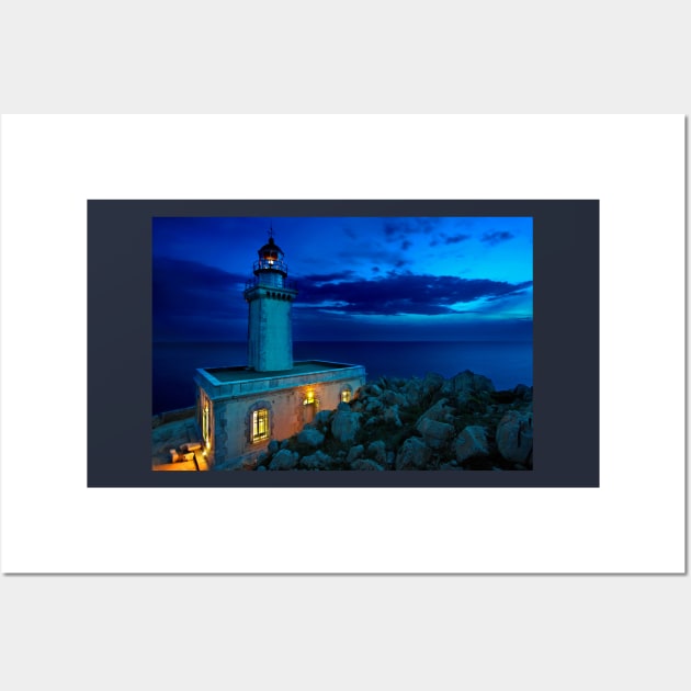 The lighthouse of Akrotainaro Wall Art by Cretense72